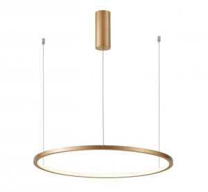 Nowoczesna Lampa Wisząca LED Złoty Okrąg VINOLA PND-56135B-060RPP-GD-3KS4K-TRDIMM ITALUX