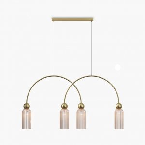 Szklana nowoczesna lampa wisząca Antic Maytoni MOD302PL-04CG