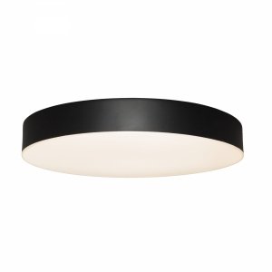 Plafon sufitowy czarny LED okrągły minimalistyczny nowoczesny tworzywo sztuczne Lumos C0270 MAXLIGHT