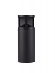 Minimalistyczny słupek ogrodowy klasyczny LED tuba aluminiowy czarny uniwersalny IP65 NEVARRO LE75126 Luces Exclusivas