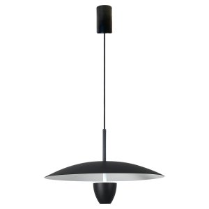 Nowoczesna czarna lampa wisząca ozdobna LED CCT metalowa industrialna minimalistyczna UFO L LP-0408/1P L BK BK Light Prestige 