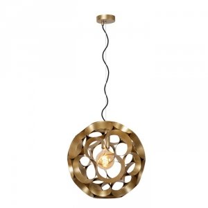 Nowoczesna Złota Lampa Wisząca Designerska Kula HANNELORE 10423/40/02 LUCIDE