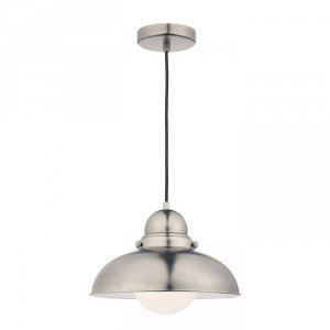 Lampa Wisząca Vintage Klosz Chrom DYNAMO DYN0161 DAR LIGHTING