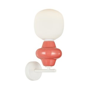 Czerwony kinkiet ścienny ceramiczny Latera Italux WL-94331-1S-RED