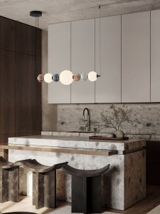 Lampa wisząca LED ceramiczne kule dekoracyjna nowoczesna do salonu kuchni Luces Exclusivas