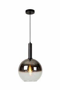 Lampa wisząca czarne szklana kula MARIUS 45402/30/30 LUCIDE