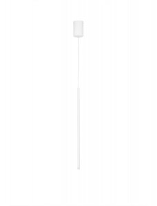 Minimalistyczna lampa wisząca LED aluminiowa zwis biała uniwersalna klasyczna nad stół do salonu sypialni NOVENCIO LE45461 Luces Exclusivas
