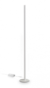 Lampa podłogowa stojąca LED biała tuba minimalistyczna klasyczna nowoczesna Dorica pt1 366111 Ideal Lux