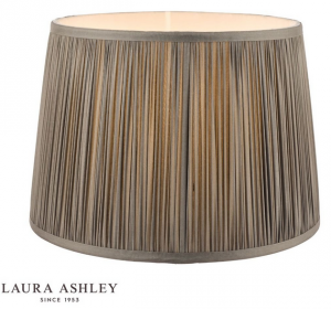Klosz Abażur 30cm LAURA ASHLEY Hemsley Pleated Silk Grey DAR LIGHTING LA3713803-Q (Abażur- Bez Podstawy)