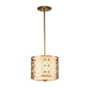 Designerska lampa wisząca Ziggy Elstead Lighting ZIGGY-1P-S-LG Lakierowane złoto