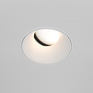 Lampa wpuszczana w sufit minimalistyczna uniwersalna okrągła aluminium biała Share MAYTONI DL051-U-2W