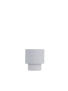 Lampka stołowa nocna lniana abażurowa szara minimalistyczna uniwersalna dekoracyjna Luces Exclusivas