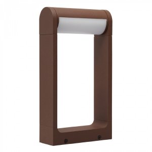 Lampa stojąca zewnętrzna IP65 niski słupek LED  w modnym kolorze corten Azzardo FRAME 30 AZ6683 12W 3000K