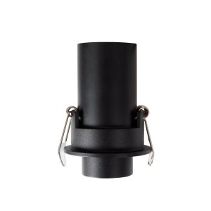 Lampa sufitowa podtynkowa plafon LED minimalistyczna klasyczna czarna aluminiowa regulowana tuba Halo E H0129 MAXLIGHT 