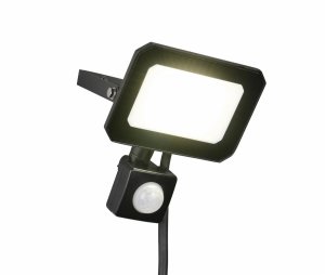 Kinkiet zewnętrzny LED czarny aluminiowy minimalistyczny klasyczny uniwersalny czujnik ruchu FUNCHAL IP44 R23349132 Rl