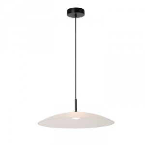 Minimalistyczna Lampa Wisząca Nowoczesna LED Biały Klosz MENGA 25417/12/61 LUCIDE