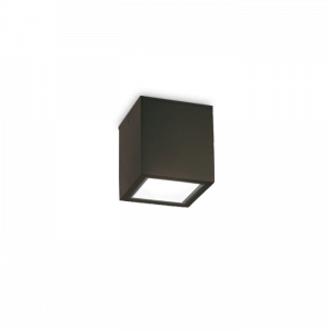 Zewnętrzny Kwadratowy Nowoczesny Plafon Sufitowy Szary TECHO 251578 IDEAL LUX