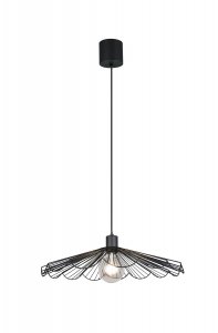 Lampa wisząca czarna w kształcie kwiata nowoczesna designerska dekoracyjna MARGARITA R36431032 Rl