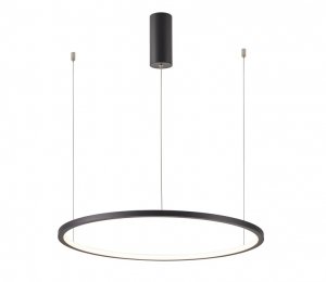 Nowoczesna Lampa Wisząca LED Czarny Okrąg VINOLA PND-56135B-080RPP-BK-3KS4K-TRDIMM ITALUX