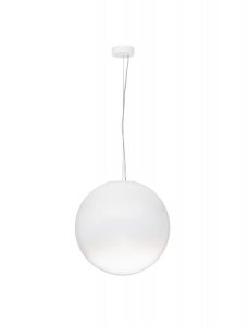 Klasyczna lampa wisząca LED biała szklana kula minimalistyczna uniwersalna możliwość ściemniania LIVANDO LE45182 Luces Exclusivas