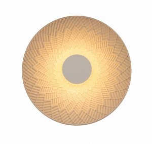 Minimalistyczny Kinkiet Misaki 6W Kremowy Maxlight W0457 z Filcu w stylu Japadni