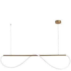 Nowoczesna Złota Lampa Wisząca LED MELECA M LP-2345/1P pilot w zestawie M CCT LIGHT PRESTIGE