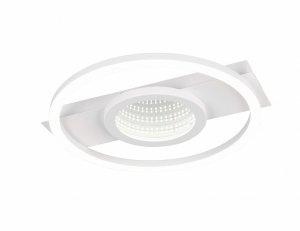 Nowoczesna lampa sufitowa LED biała metalowa prostokąt okrąg klasyczna minimalistyczna designerska WHEELER R64801131 Rl