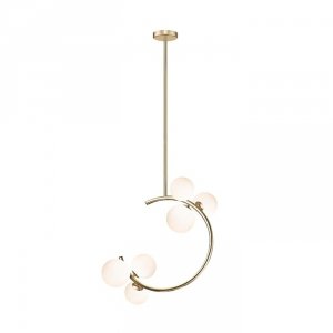 P0454-06Q-F7AA MOLECULE LAMPA WISZĄCA ZŁOTA/GOLD