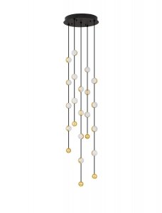 Nowoczesna designerska lampa wisząca złote kule CUTERVO LE44601 Luces Exlusivas