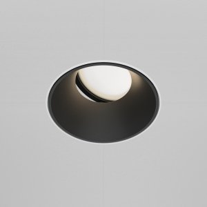 Lampa wpuszczana w sufit minimalistyczna uniwersalna okrągła aluminium biało-czarna Share MAYTONI DL051-U-2WB