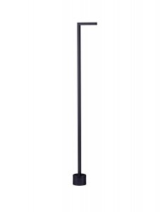 Zewnętrzna lampa stojąca minimalistyczna LED klasyczna uniwersalna aluminiowa wysoka czarna IP65 BERENDA LE75141 Luces Exclusivas