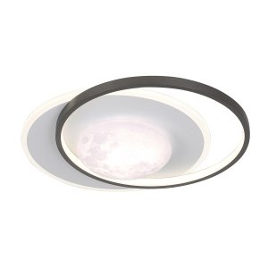 Nowoczesny plafon sufitowy LED 40W okrągły DESULO Italux PLF-02727-M-BK