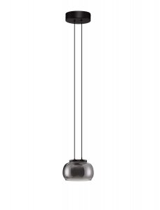 Szklana lampa wisząca przydymiony szary klosz HUARMEY LE44842 Luces Exlusivas