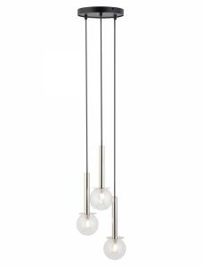 Lampa wisząca szklane kule srebrna Daisy 3 Sigma 40752