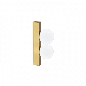 Nowoczesny Kinkiet Ścienny Mosiądz Klosze Kule PING PONG 328287 IDEAL LUX