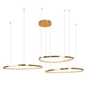 Nowoczesna lampa wisząca CAYENNE 3 P0604D Maxlight miedź szczotkowana/ różowe złoto