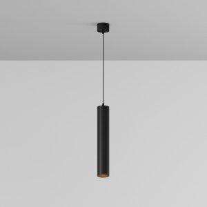 Lampa wisząca minimalistyczna LED aluminium czarna nad stół do jadalni do salonu Focus LED Maytoni P072PL-L12B3K-1
