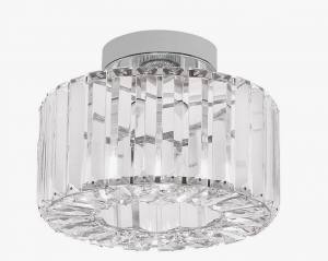 Kryształowy plafon glamour w kolorze chrom VETRO LP-2910/1C CH Light Prestige