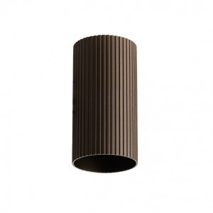Brązowa ryflowana tuba natynkowa 20cm dekoracyjny spot plafon LUCAS AZ6151 + AZ6402