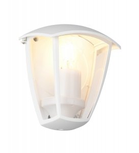 Kinkiet zewnętrzny latarenka biały aluminium nowoczesny klasyczny uniwersalny minimalistyczny VENTA IP44 263260331 Trio 