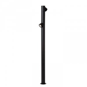 Nowoczesny Czarny Słupek Zewnętrzny LED IBAMA 15850/10/30 LUCIDE