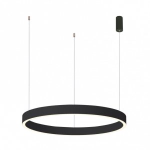 Nowoczesna Okrągła Lampa Wisząca Dwustronna LED Czarna BRASCO UP DOWN PND-56215D-080RPP-BK-3KS4K-TRDIMM ITALUX