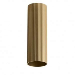 Złota ryflowana tuba natynkowa 50cm dekoracyjny spot plafon LUCAS AZ6151 + AZ6148