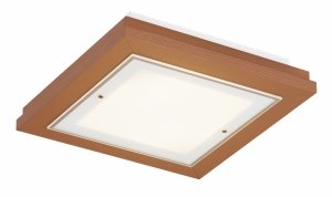 Lampa sufitowa plafon kwadratowy 52cm drewniany klasyczny nowoczesny minimalistyczny kolor terakota TABOR 1872 Argon