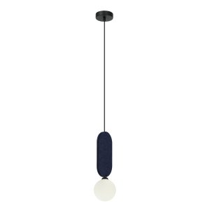 Nowoczesna niebieska lampa wisząca kula Lorenzo Italux PND-59815-1-BLU