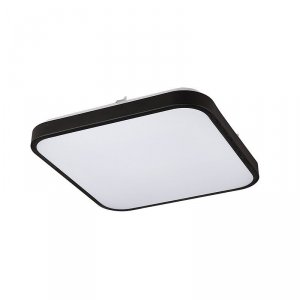 CZARNY KWADRATOWY PLAFON DO ŁAZIENKI IP44 Nowodvorski Lighting 8108 AGNES SQUARE LED BLACK 16W 3000K 