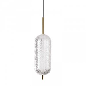 Lampa Wisząca Kryształowa Mosiężna DECOR SP H36 292113 IDEAL LUX