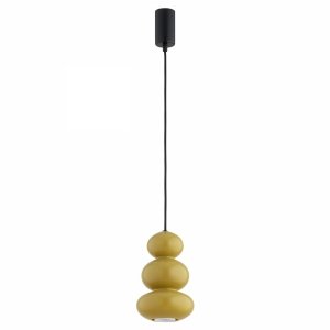 Designerska lampa wisząca japadni miodowy połysk klosze ORLANDO 8826