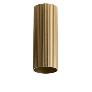 Złota ryflowana tuba natynkowa 40cm dekoracyjny spot plafon LUCAS AZ6151 + AZ6144
