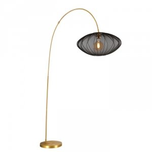 Lampa Stojąca Nowoczesna Czarny Klosz Materiałowy CORINA 03747/60/30 LUCIDE